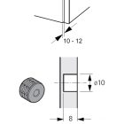 HETTICH 9277153 TopLine L new szerelő vasalat vékony anyagokhoz 10-12 mm