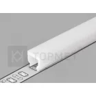 StrongLumio takaróprofil HI8 LED profilhoz rápattintós tejfehér 4,1m