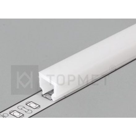StrongLumio takaróprofil HI8 LED profilhoz rápattintós tejfehér 4m