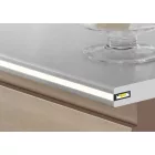 StrongLumio műanyag LED profil Slash8, tejfehér, 1m