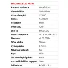 TL- UV LED szalag 14,4W/m, 12V  eredeti UV chip