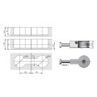 IF Quick 35mm munkalap összekötő csavar 64mm