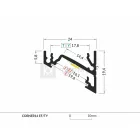 StrongLumio LED profil Corner 14 eloxált alu 2000mm