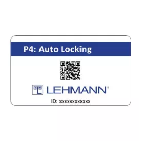   LEHMANN kártya elektronikus Captura zárak automatikus zárásához