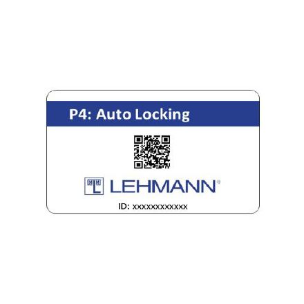 LEHMANN kártya elektronikus Captura zárak automatikus zárásához