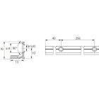 HETTICH 9279162 WingLine S vezető profil 2400 mm eloxált alumínium