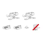 K-TERNO Classic vasalatkészlet tolóajtókhoz 40kg,2x fék,1500mm,4x tartó