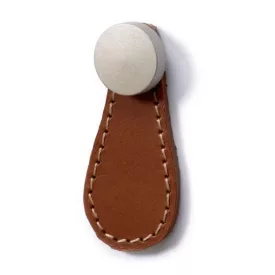 HETTICH 9113648 Knop Galati světle hnědá kůže