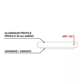 TERNO Magic2 alu padlóprofil 341 2200 mm