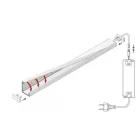 StrongLumio profil LED Slash8 műanyag tejes 4100mm