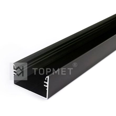 TM-profil LED Lowi alu fekete 2000mm
