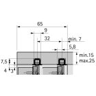 HETTICH 9239329 SlideLine M 1-dráhový nosný profil k zalisování 4000mm alu elox