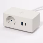 VersaQ  1x 230V, USB A+C 5V fehér, Schuko
