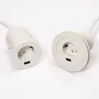 VersaTag 1x 230V, 1x USB-A, fehér, Schuko