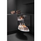 VIBO Fly Moon Classic polc 450mm fehér/króm korláttal, balos