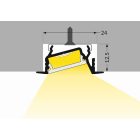 StrongLumio LED profil Diagonal 14, fekete, 3m