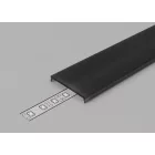 StrongLumio F takaróléc LED profilokhoz 14 rápattintható  fekete 1000mm 1000mm