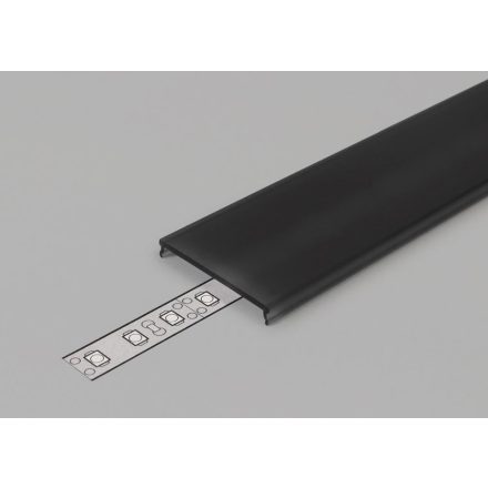 TM-takaró léc LED profilhoz 14 rápattintható fekete 1000mm