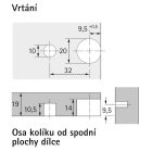 HETTICH 9129786 VB 36/19 műanyag fehér