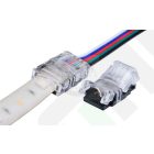 StrongLumio gyorscsatlakozó, 12mm színes RGBW LED szalag - 5 eres kábel