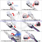 StrongLumio gyorscsatlakozó, 12mm színes RGBW LED szalag - 5 eres kábel