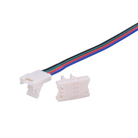 StrongLumio gyorscsatlakozó, 10mm színes RGB LED szalag - 4 eres kábel