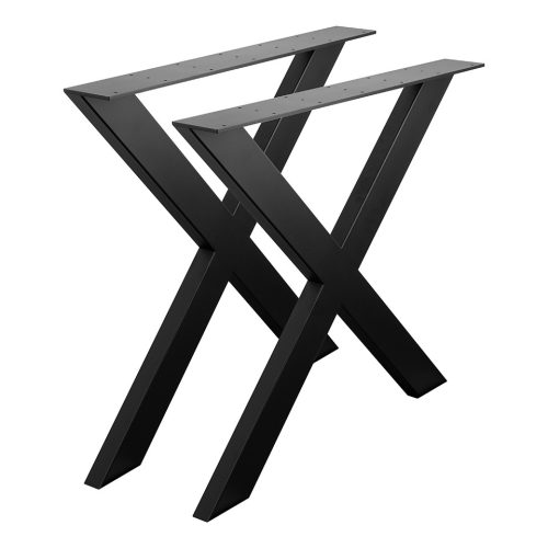 STRONG asztallábazat X, 710x780, fekete