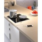 VersaPick, 1x USB A/C, kerek, rozsdamentes acél