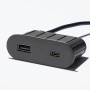 VersaPick, 2x USB A/C, ovális, ón, spiáter