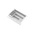 GOLLINUCCI Fürdőszobai rendszerező tartozékkal 350 mm mélységhez, fehér 241x322x