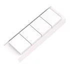 GOLLINUCCI Fürdőszobai rendszerező tartozékkal 450 mm mélységhez, fehér 146x422x