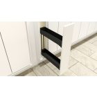 KES 002140 K-Line, oldalsó kosár, 150 mm, 90° 3D, ezüst