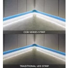 StrongLumio LED szalag, COB 24V 12W/m (480 LED/m) - 8mm - meleg fehér