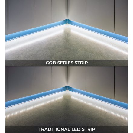 StrongLumio LED szalag, 12W/m 24V, COB (480 LED/m), 8mm, semleges fehér