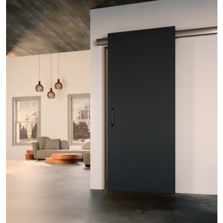 K-TERNO Diva Fluid szett fa ajtókhoz, felső vezető, 3m, alsó profil, fék, fekete