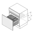HETTICH 9279411 InnoTech Pull rám antracit KB450 NL470
