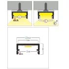 StrongLumio profil LED Begton 12 alu elox 4050mm