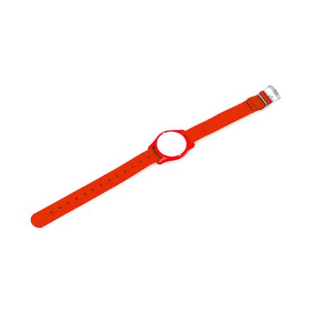 LEHMANN Nylonový náramek (hodinky) s čipem pro zámky RFID Mifare® lock,červený