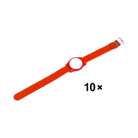   LEHMANN Nylonový náramek(hodinky)s čipem pro zámky RFIDMifare® lock červený 10ks