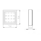 SAL LED reflektor OLK 10 12V 1,5W alumínium