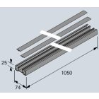 HETTICH 46836 kábelcsatorna ragasztó 1050mm műanyag fekete