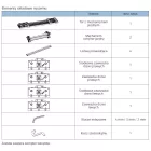 SEVROLL 058096 Concordia szerelvénykészlet két ajtóhoz,1750mm - 2350 mm,15-22mm,