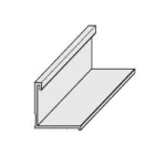 SEVROLL 05744 Secret Line II keret profil 18mm 2,7m