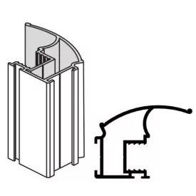 Sevroll 81002 Lux III fogantyú profil 3m ezüst