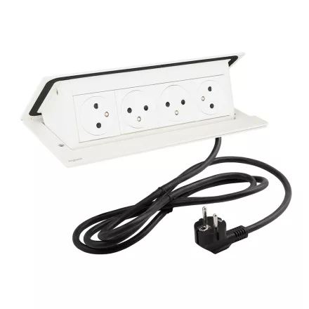 LEGRAND PopUp, 4x230V, fehér mat