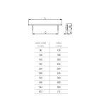 TULIP Fogantyú Hrazda 96/136 fekete matt + csavar