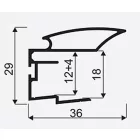 SEVROLL 06053 Alfa II profil 16/18mm 2,7m grafit