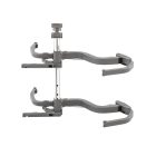 K-VIBO FLY 3.0 GALAXY, rohové police, uchycení, bílá/chrom, P, 400/655-705