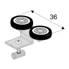 SEVROLL 05691 GM 18 felső görgő 18mm - 2db