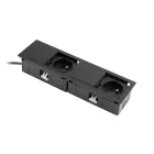 VersaHit Mono combi 2x230V, fekete matt